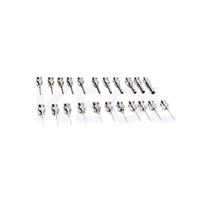 Short stainless steel needle for dispensing and dosing glue - 12 pieces