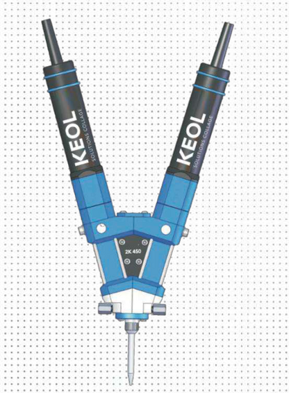 Two-component volumetric valve