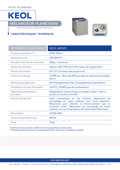 M250S Planetendruckmischer