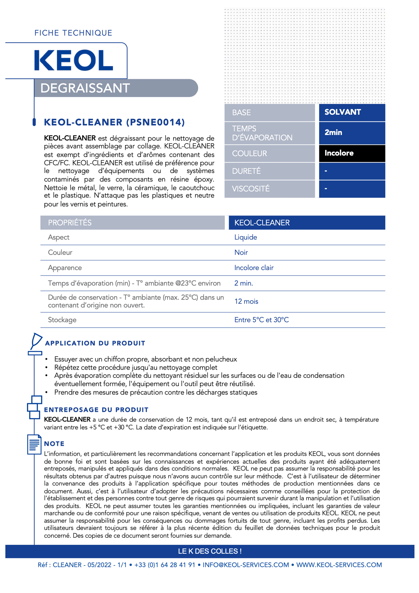 K-CLEANER Dégraissant/Nettoyage - 500ml