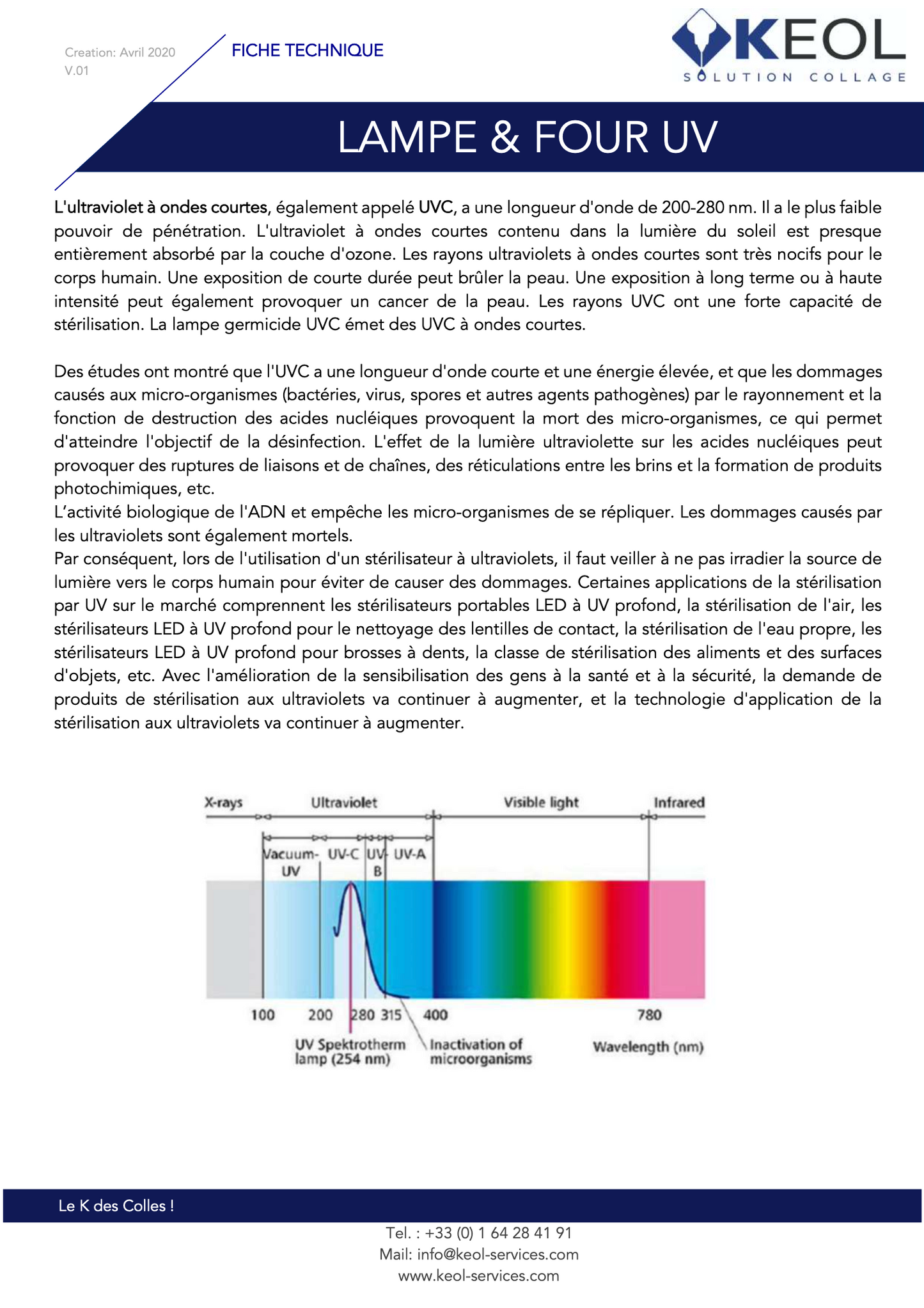 KEOL-FOUR STERILISATON UVC