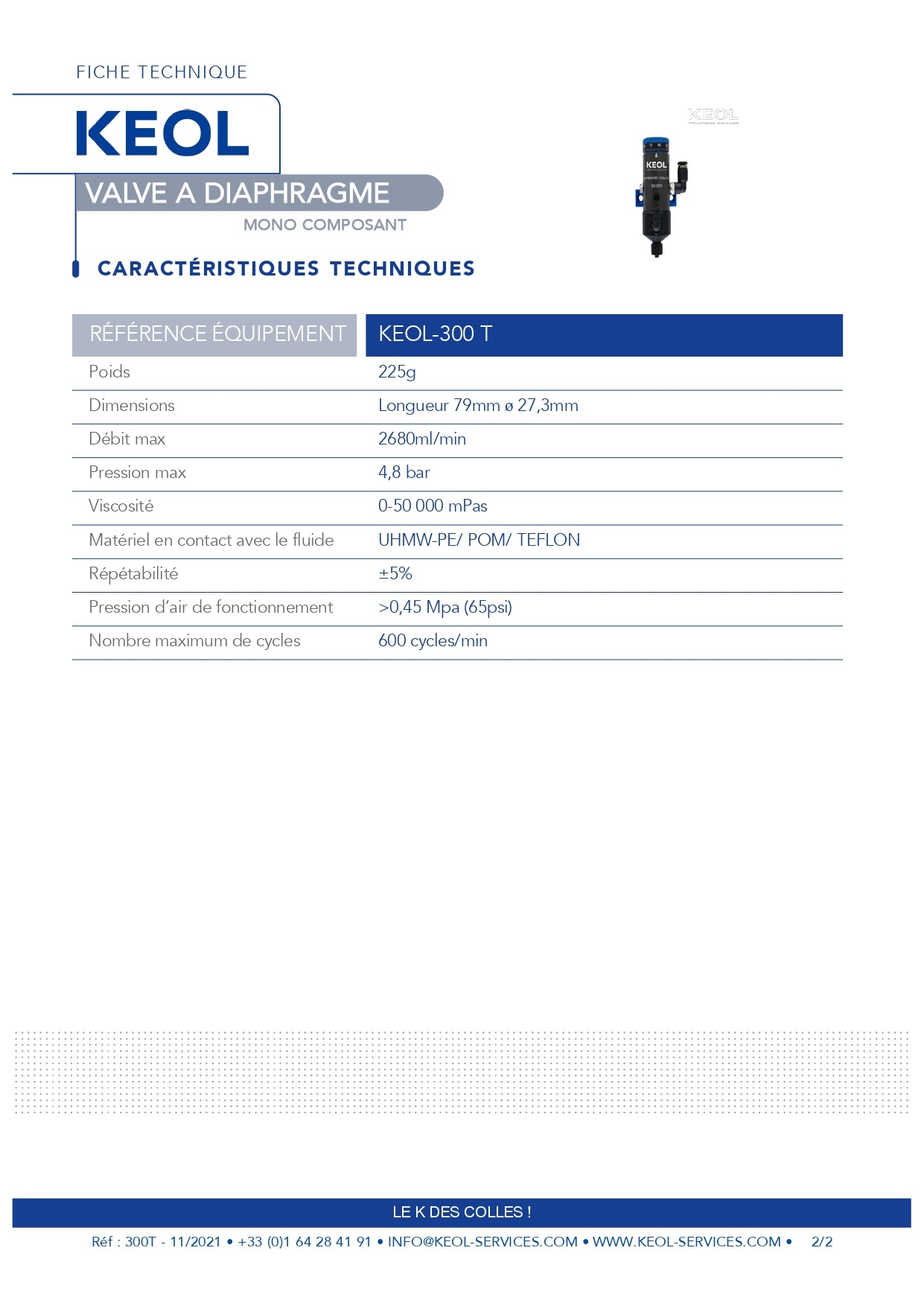 Diaphragm valve - KEOL-300T